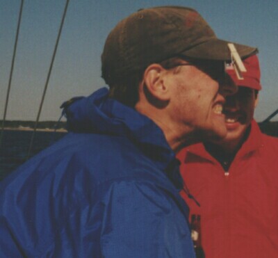 Yahoos, circa 1996 on our Prout Escale catamaran
