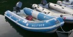 Our Pischel Dinghy in the water