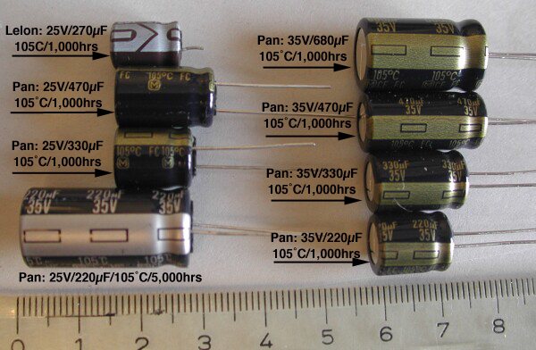 Comparing possible base station capacitors