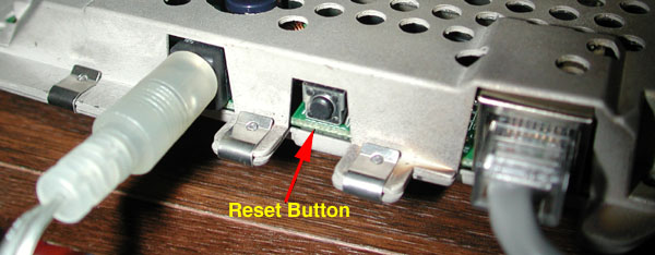 The Reset Button on the base station